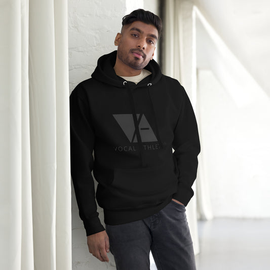 Vocal Athlete Unisex Hoodie - Black logo