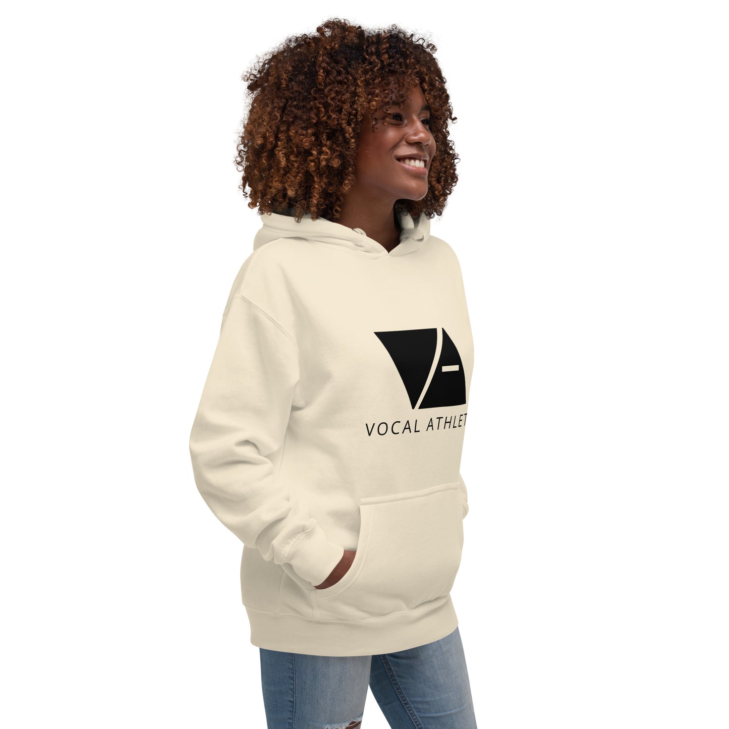 Vocal Athlete Unisex Hoodie - Black logo
