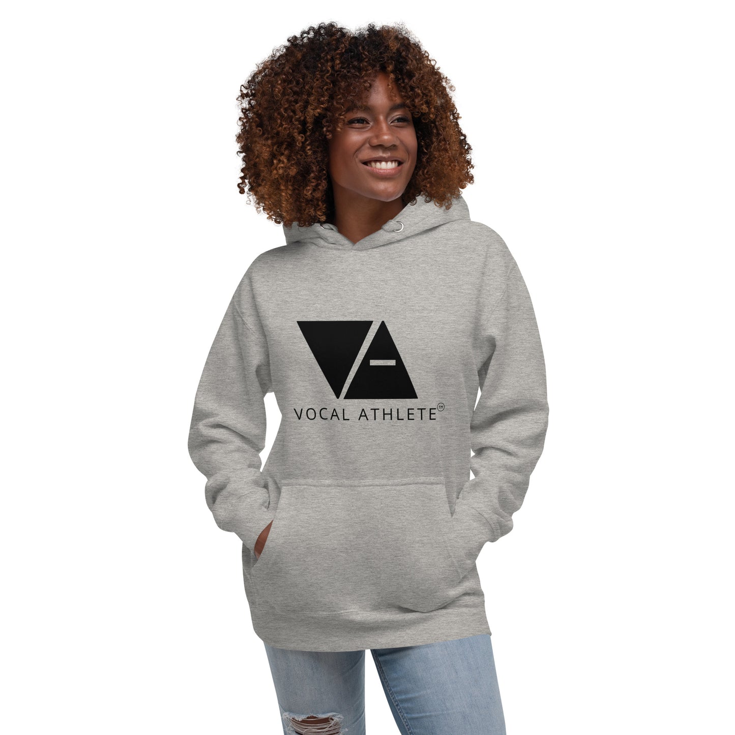 Vocal Athlete Unisex Hoodie - Black logo