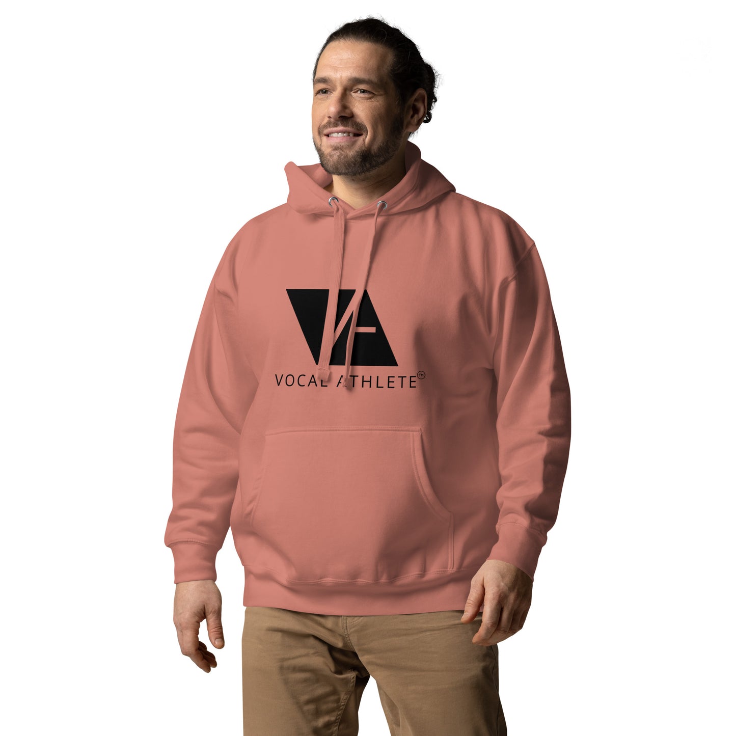 Vocal Athlete Unisex Hoodie - Black logo