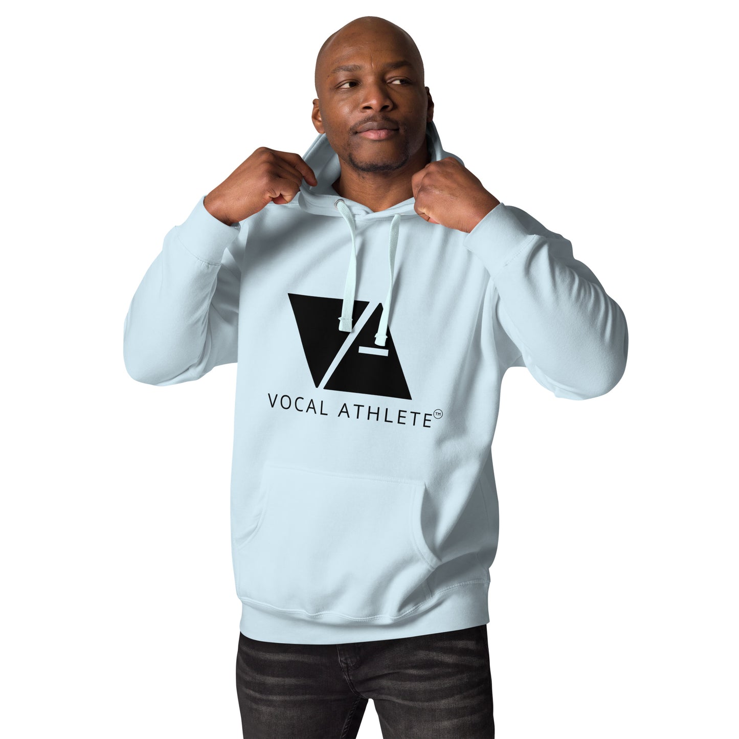 Vocal Athlete Unisex Hoodie - Black logo