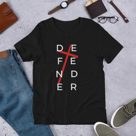 Defender T-shirt  w/ cross