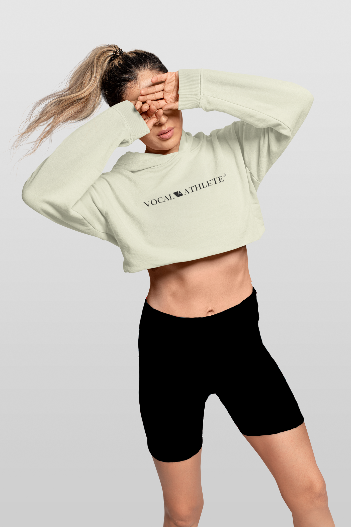 Vocal Athlete Cropped Hoodie - (ONLY)