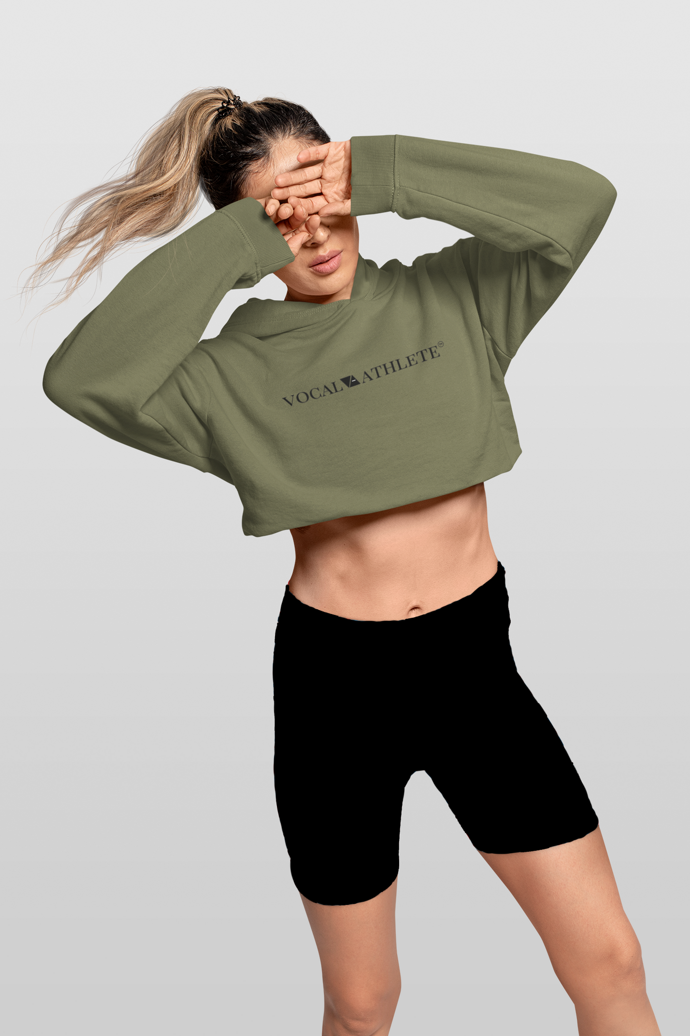 Vocal Athlete Cropped Hoodie - (ONLY)